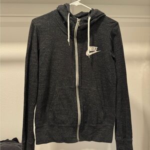 Nike Sportswear Gym Vintage full-zip hoodie in heathered black/gray 💗
